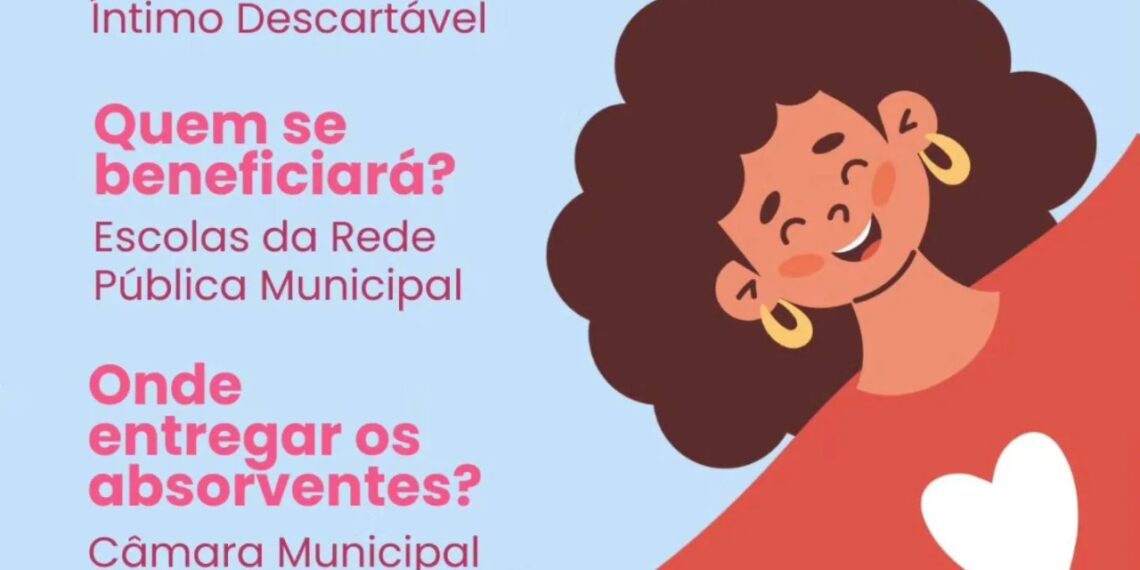Campanha arrecada absorventes para alunas da rede municipal em Poços de Caldas