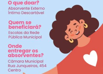 Campanha arrecada absorventes para alunas da rede municipal em Poços de Caldas