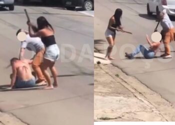 VÍDEO: mulher é agredida com bastões durante briga em Poços de Caldas