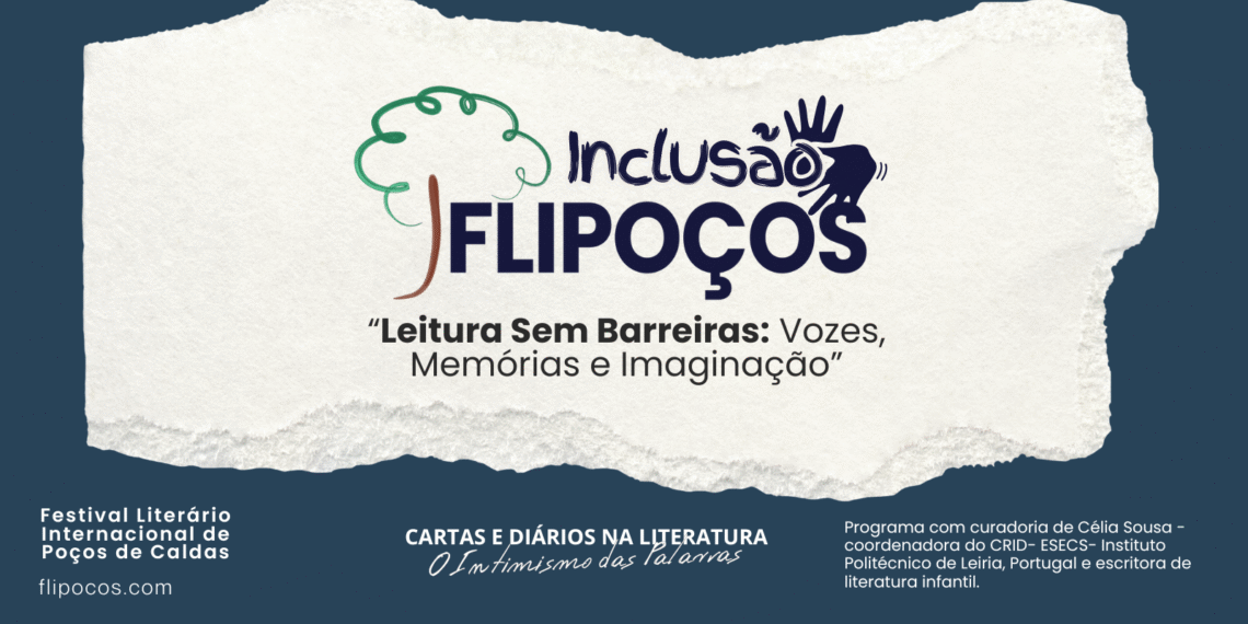 Flipoços Inclusão destaca educação e acessibilidade com programação dedicada à leitura sem barreiras