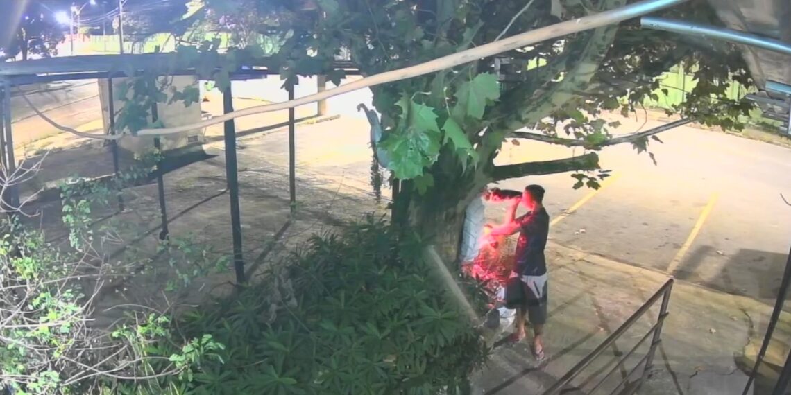 VÍDEO: Homem furta imagens de Nossa Senhora Aparecida de altar na zona sul Poços de Caldas