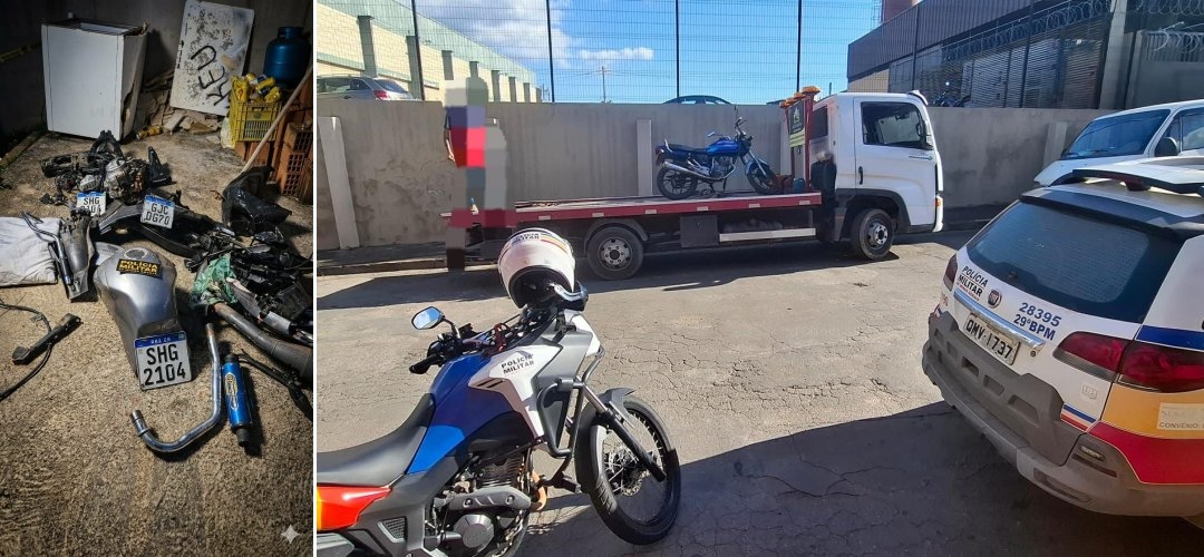 Polícia desarticula desmanche de motos e prende jovem de 19 anos em flagrante