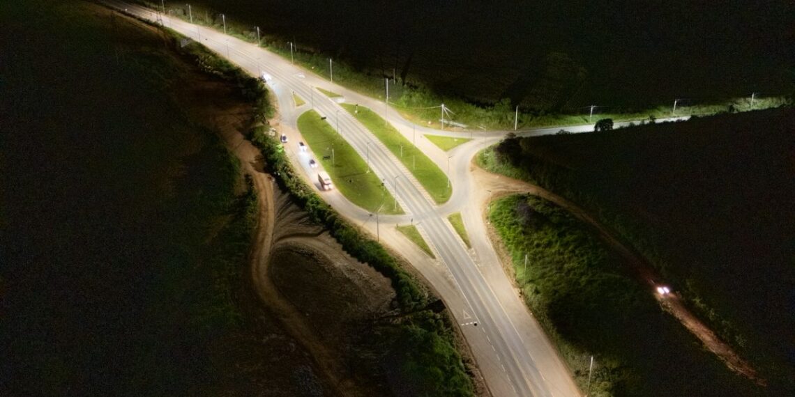 Segurança viária: trevos de Poços de Caldas e região recebem iluminação