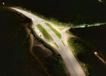 Segurança viária: trevos de Poços de Caldas e região recebem iluminação