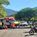 Motociclista sofre fratura grave após colisão frontal com carro