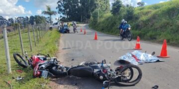 Jovem morre e outro fica ferido após acidente entre duas motos