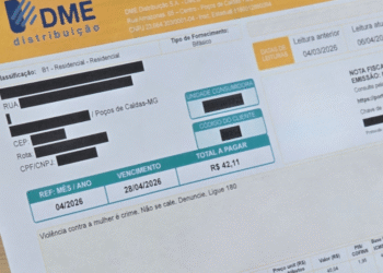 Conta do DME passa a trazer número de denúncia de violência contra a mulher