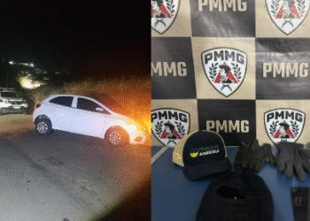 PM recupera carro roubado e prende três suspeitos horas após crime