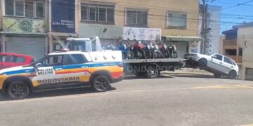 Operação integrada apreende motos e carros irregulares em Poços de Caldas