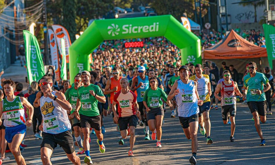 Sicredi Run reúne mais de 800 participantes na segunda edição em Poços de Caldas