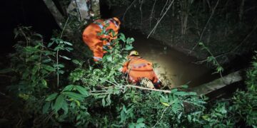 Corpo de homem é encontrado parcialmente submerso em ribeirão