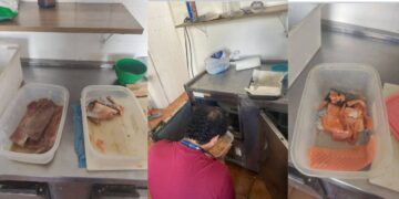 Polícia encontra alimentos impróprios em restaurante japonês clandestino interditado