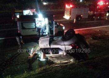 Quatro pessoas morrem carbonizadas em acidente na SP-344