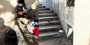 Flagrado com 14 metros de fios de cobre, homem é preso pela GCM no centro de Poços