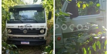 Caminhão furtado em Poços é encontrado em plantação no interior de SP