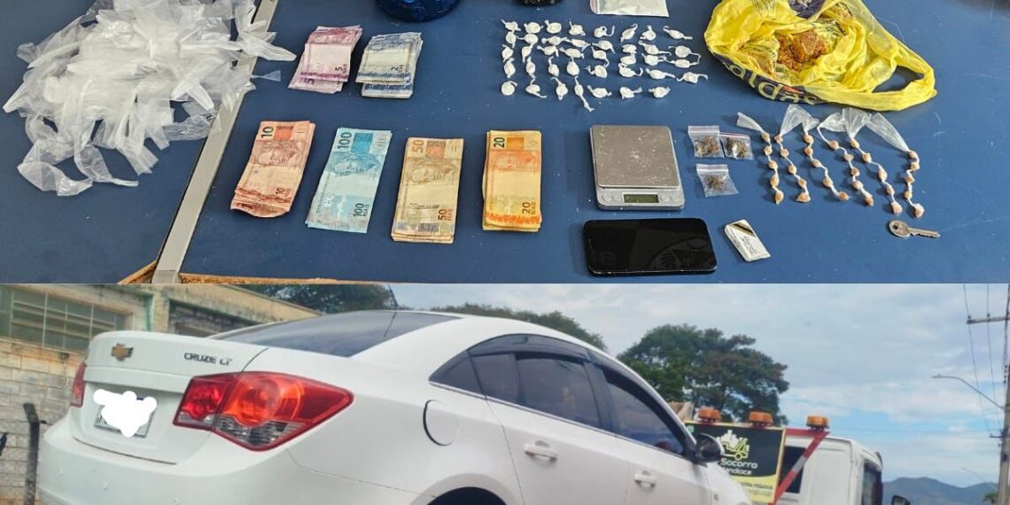 PM apreende crack, cocaína e dinheiro durante operação em Andradas