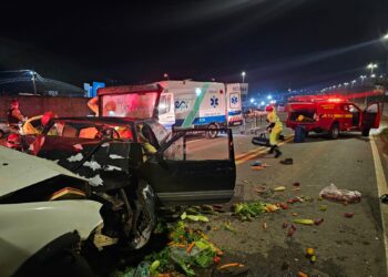 Quatro vítimas são socorridas após grave acidente na região