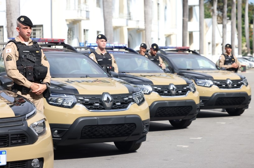PMMG recebe novas viaturas e armamentos; Poços está entre as cidades contempladas