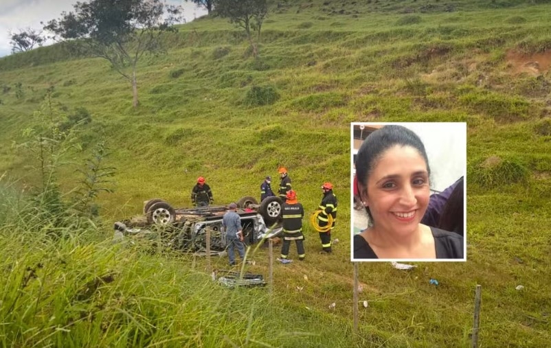 Empresária morre após carro cair em ribanceira na SP-344