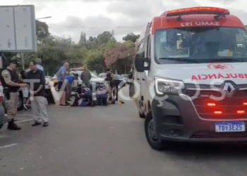 Idoso fica gravemente ferido após ser atropelado perto da Urca, em Poços de Caldas