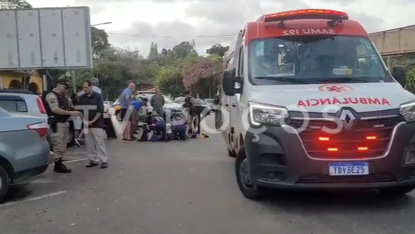 Idoso fica gravemente ferido após ser atropelado perto da Urca, em Poços de Caldas