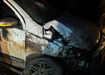 Motorista fica ferido após perder controle do carro na MGC-491
