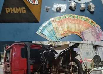 Homem é preso com motocicleta roubada e drogas após tentar fugir de blitz em Poços