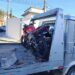 Motocicleta irregular é removida durante averiguação de denúncia em Poços de Caldas