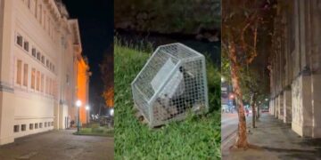 VÍDEOS: lâmpadas queimadas comprometem iluminação externa das Thermas Antônio Carlos
