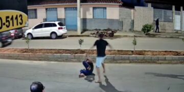 Imagens mostram agressão contra mulher no Sul de Minas; suspeito é procurado