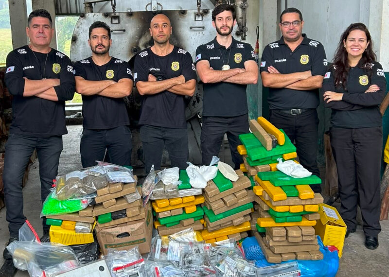 Mais de 150 quilos de drogas apreendidas no Sul de Minas são incinerados