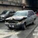 Mãe retira filha às pressas após carro pegar fogo na trincheira, em Poços de Caldas