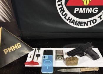 Adolescente é apreendido com droga, simulacro de arma e chaves micha em Poços de Caldas