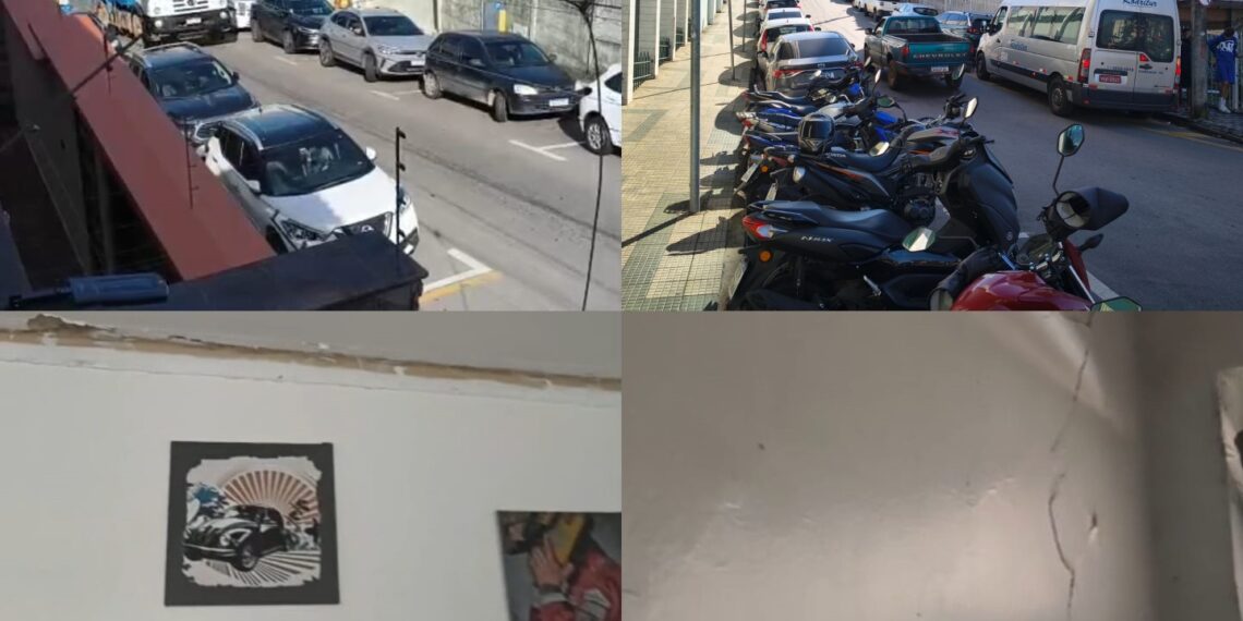 Morador de Poços reclama de trânsito de caminhões de lixo em rua proibida e relata danos em imóvel; Prefeitura explica situação