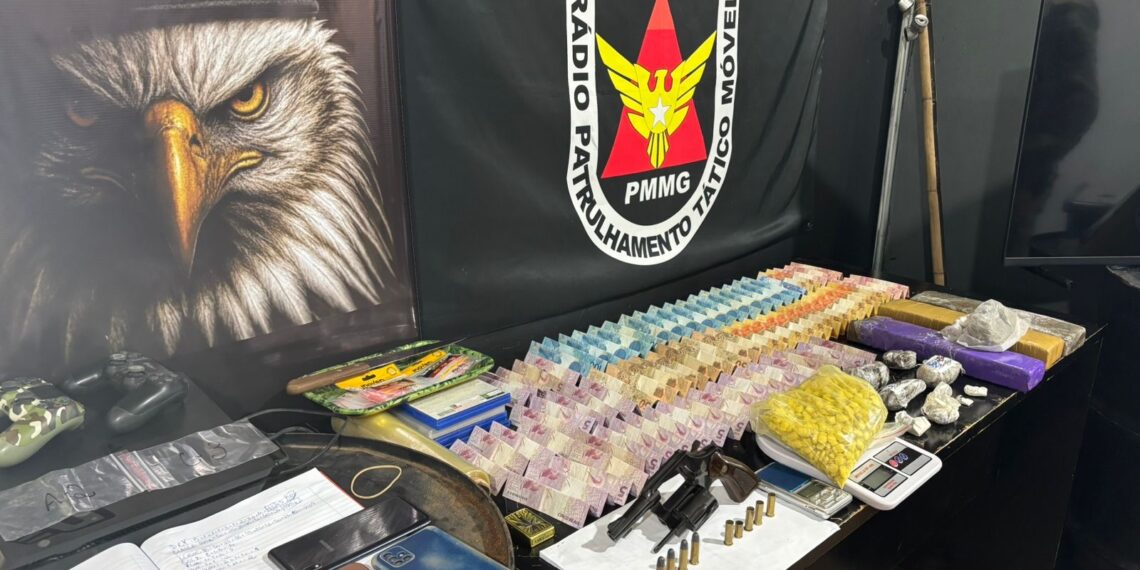 PM prende suspeito e apreende drogas, arma e veículo de luxo em Poços de Caldas