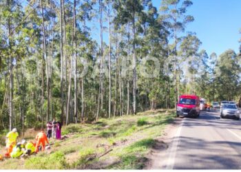 Homem fica ferido após acidente de moto na Rodovia do Contorno, em Poços de Caldas