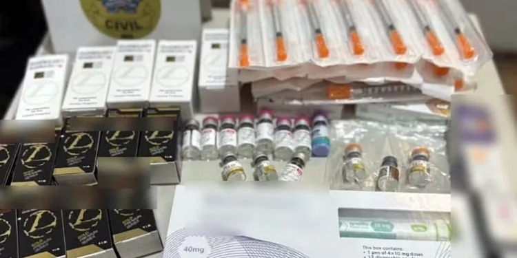 Grande quantidade de medicamentos para emagrecimento é apreendida pela Polícia Civil na região