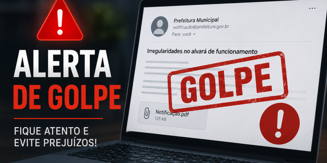 Prefeitura de Poços de Caldas alerta para golpe com e-mails falsos sobre irregularidades em alvarás