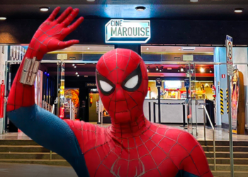 Cine Marquise Ultravisão divulga balde colecionável exclusivo de Homem-Aranha na região