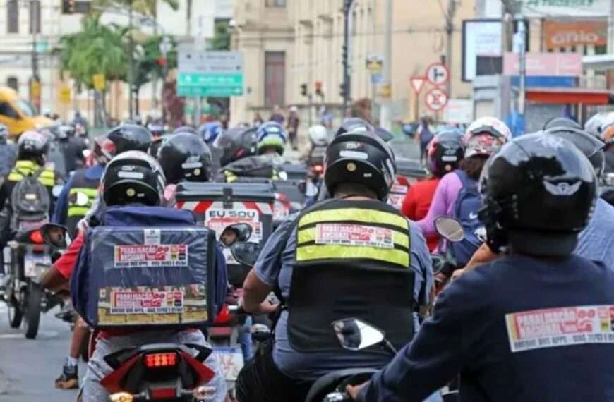 Trabalhadores de aplicativo vão parar em JF