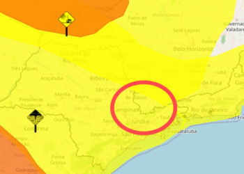 Inmet emite alerta de tempestade e vendaval para Poços e região