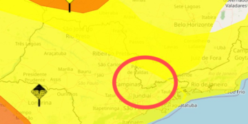 Inmet emite alerta de tempestade e vendaval para Poços e região