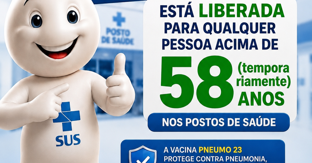 Saúde alerta sobre informação falsa relacionada à vacina Pneumo 23