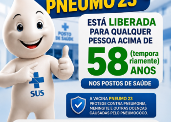 Saúde alerta sobre informação falsa relacionada à vacina Pneumo 23