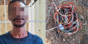 Furto de fiação em torre prejudica rádio do SAMU; homem é preso pela GCM