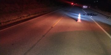 Homem morre após ser atropelado por motocicleta na MGC-267