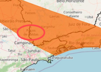 INMET emite alerta de tempestade com risco de granizo e ventos fortes para Poços