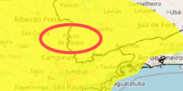 INMET emite alerta de tempestade com risco de granizo e ventos fortes para Poços e região