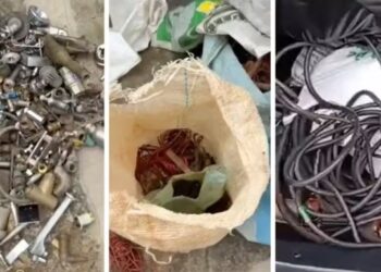 261 kg de cobre furtado: polícia prende 5 e fecha comércio clandestino em São João