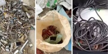 261 kg de cobre furtado: polícia prende 5 e fecha comércio clandestino em São João